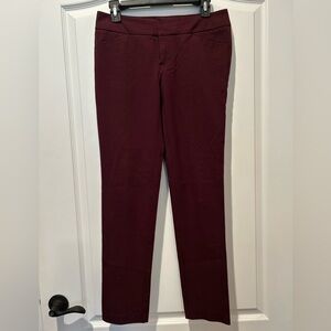 Cynthia Rowley Size 2 Burgundy Pants